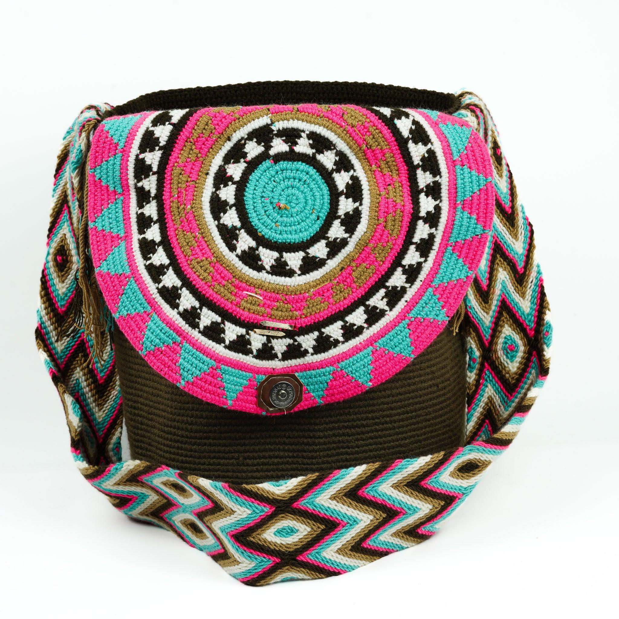 Large Crossbody Bag Dark Brown - Mochila