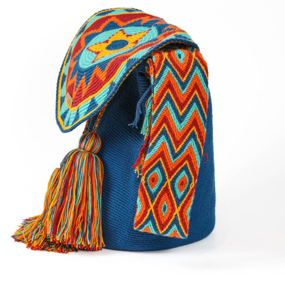 Large Crossbody Bag Blue & Red