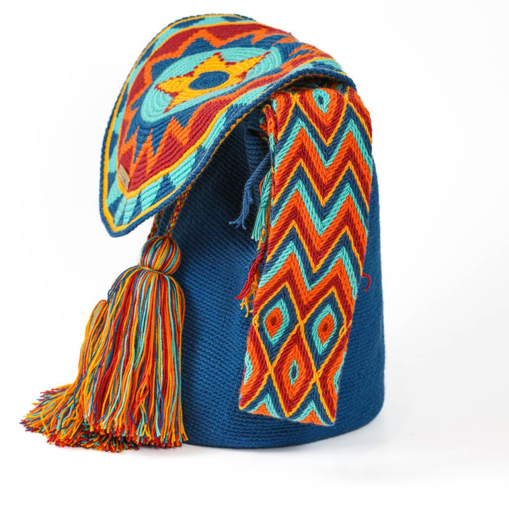 Large Crossbody Bag Blue & Red