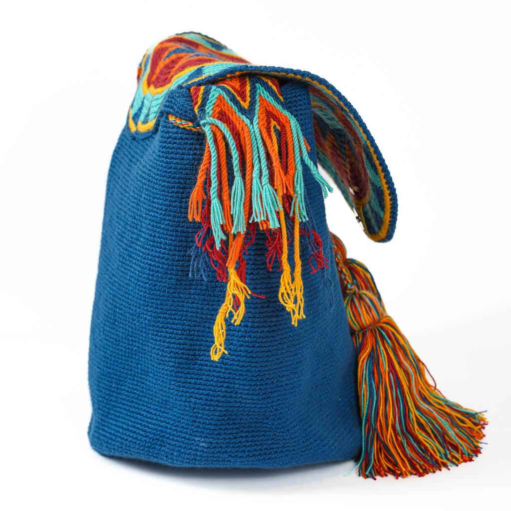 Large Crossbody Bag Blue & Red