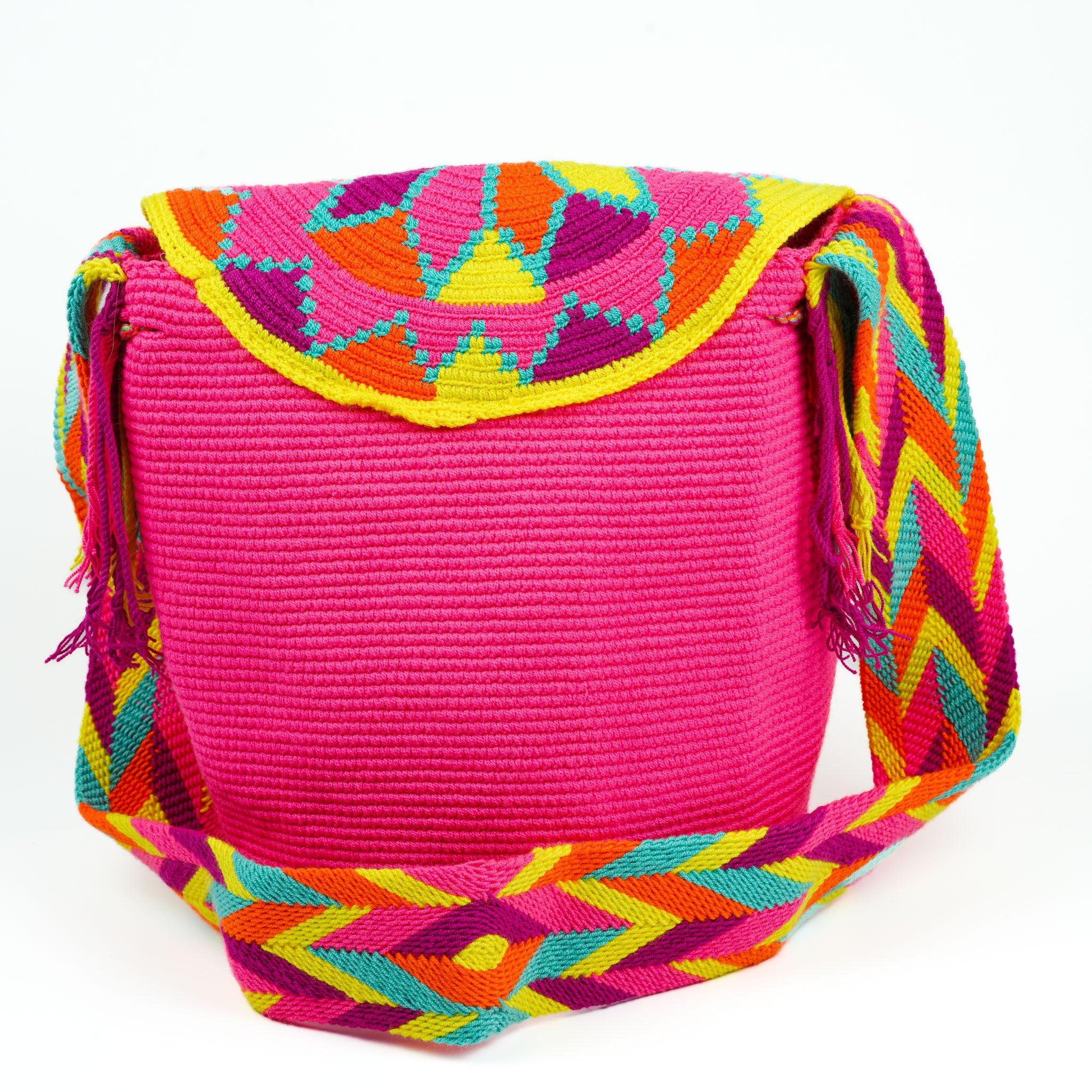 Large Crossbody Bag Bright Pink - Mochila