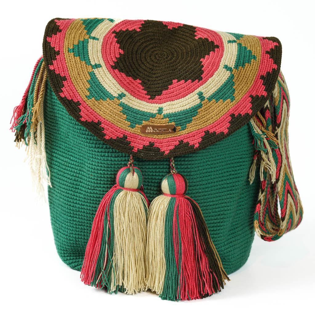 Large Crossbody Bag Pine Green