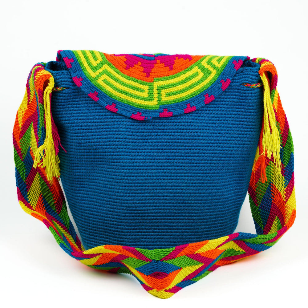 Large Crossbody Bag Coral Blue - Mochila