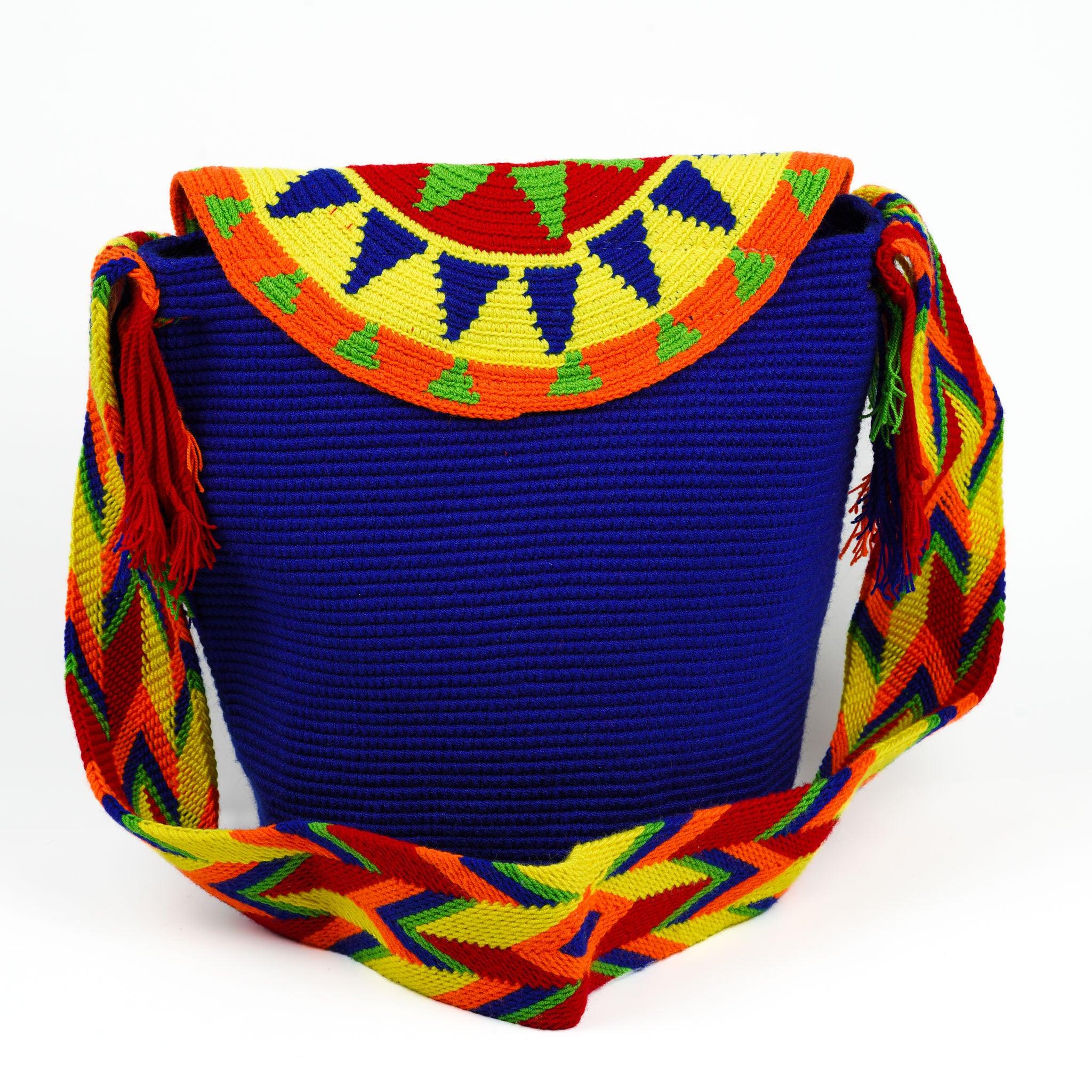 Large Crossbody Bag Dark Blue - Mochila