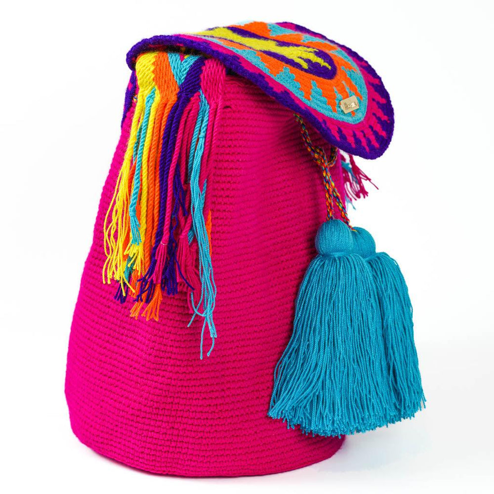 Large Crossbody Bag Bright Pink