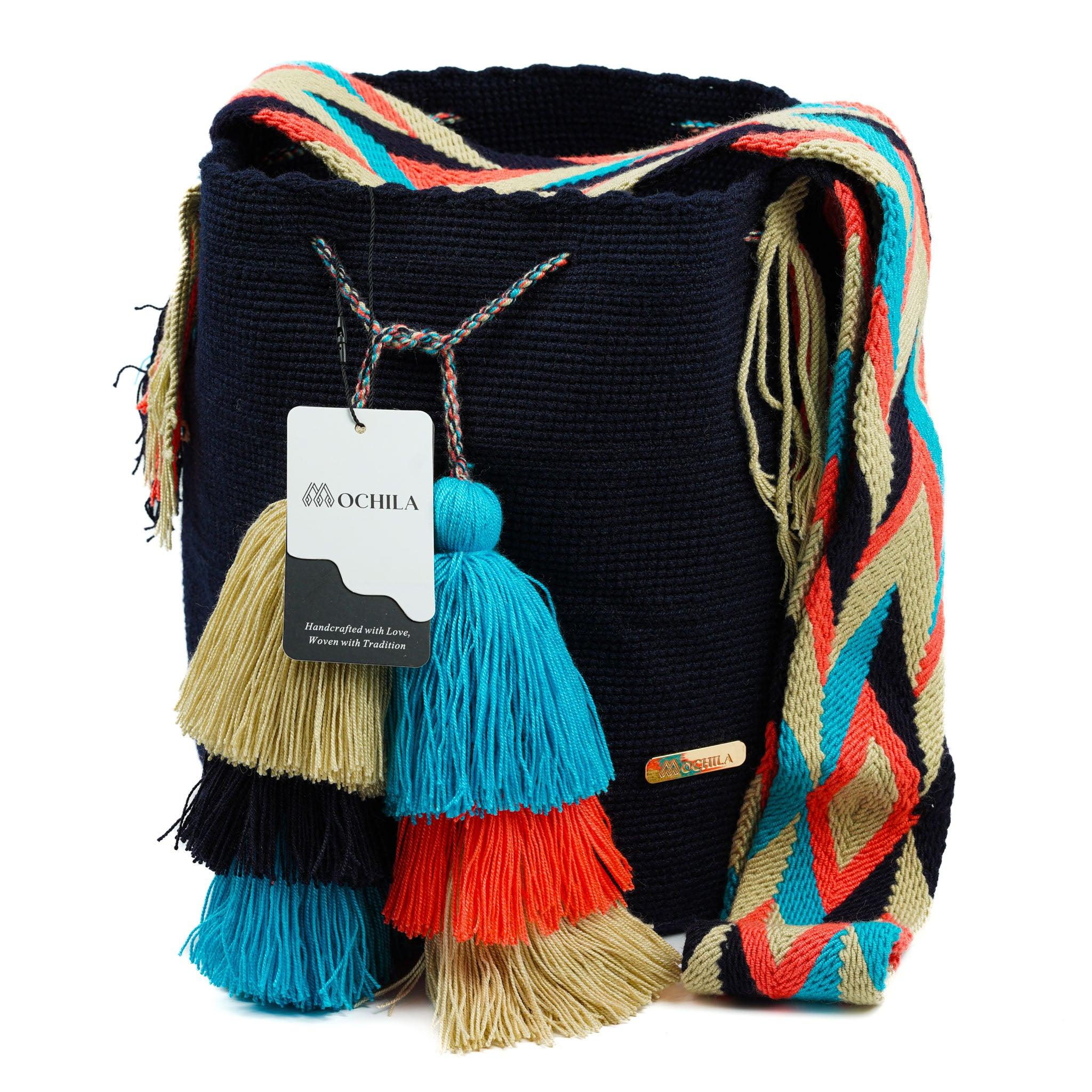 Large Crossbody Bag Dark Blue - Mochila
