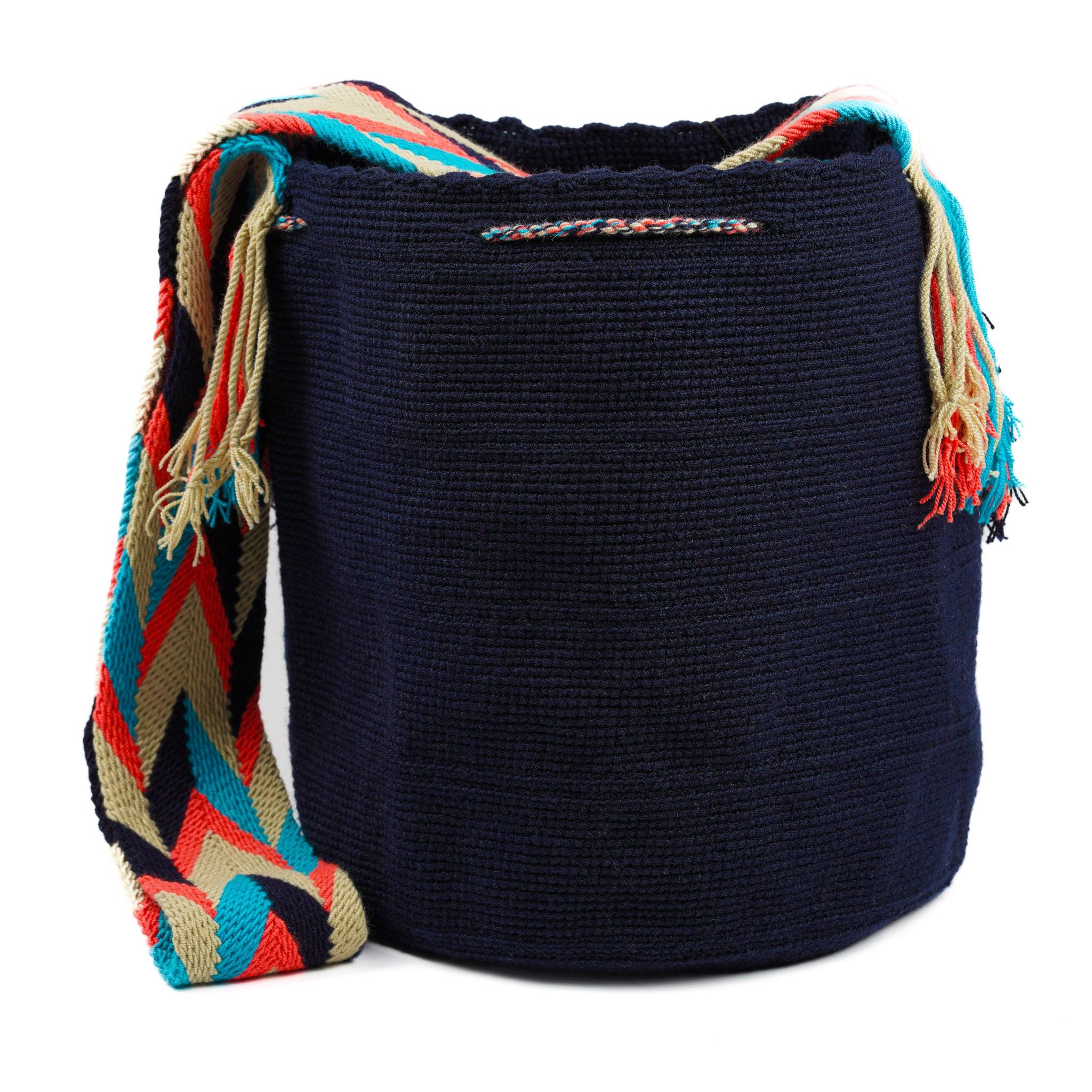 Large Crossbody Bag Dark Blue - Mochila