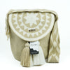 Large Crossbody Bag Beige & White