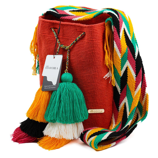 Colorful Wayuu bag patterns