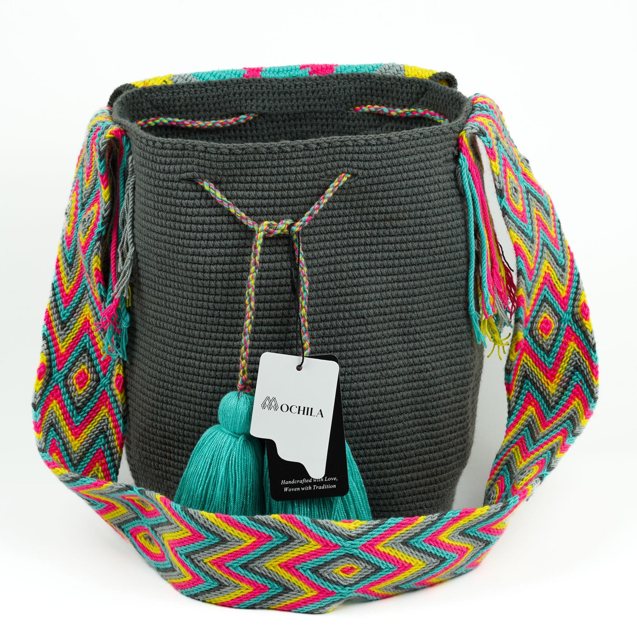 Large Crossbody Bag Dark Grey - Mochila