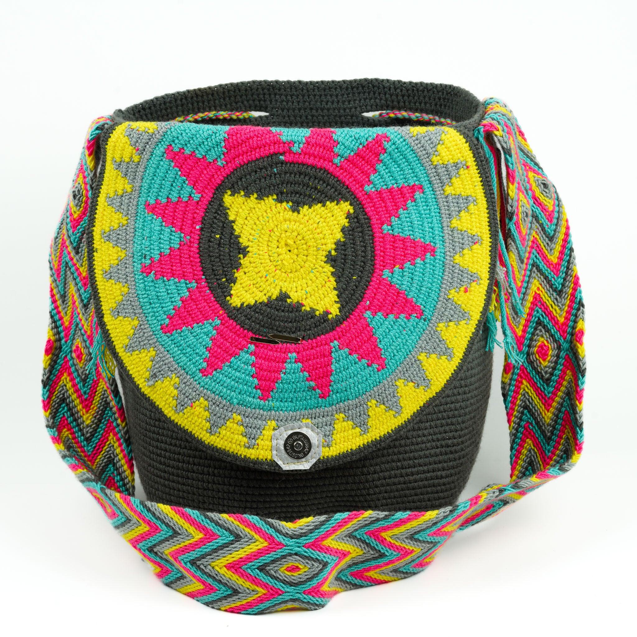 Large Crossbody Bag Dark Grey - Mochila