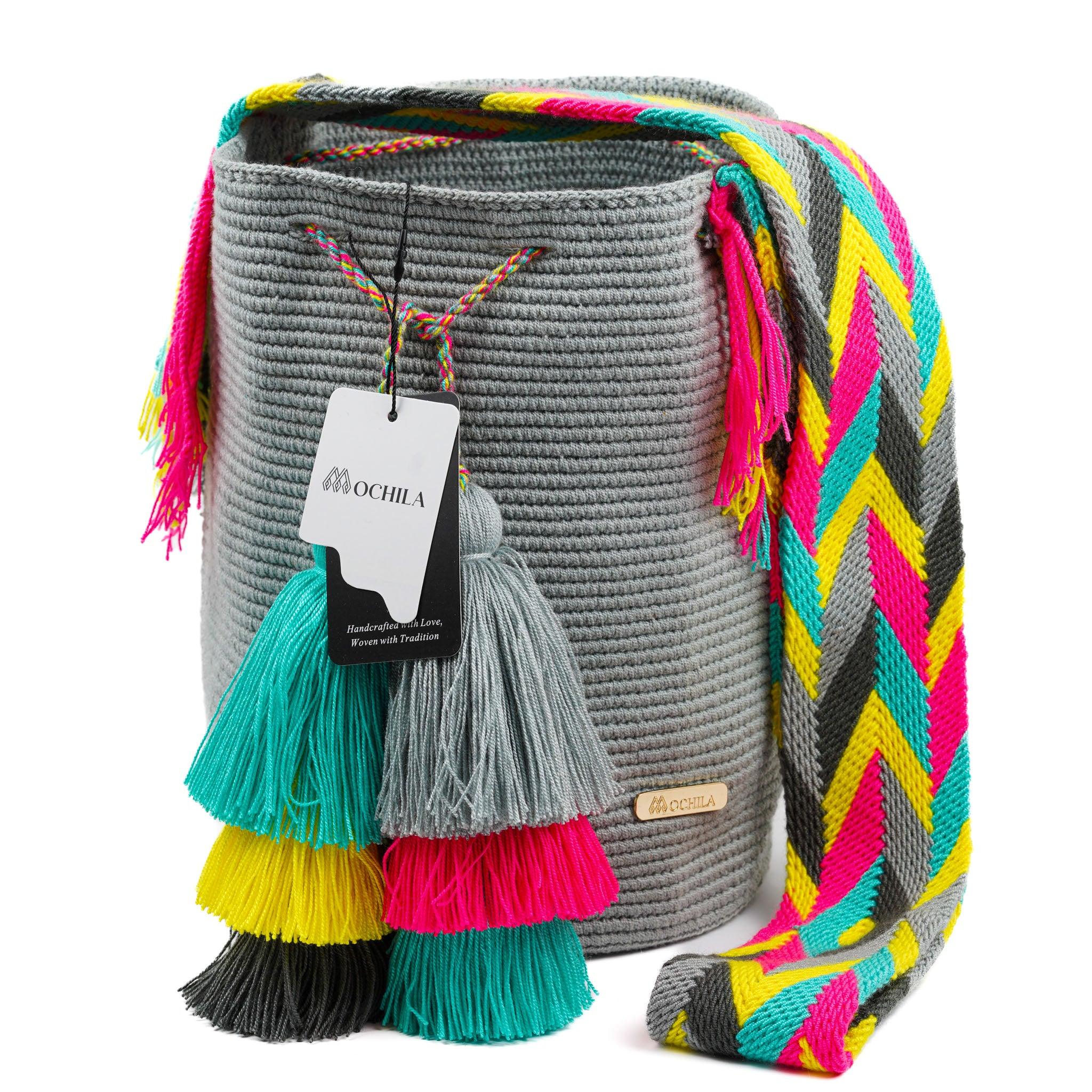 Large Crossbody Bag Light Grey - Mochila