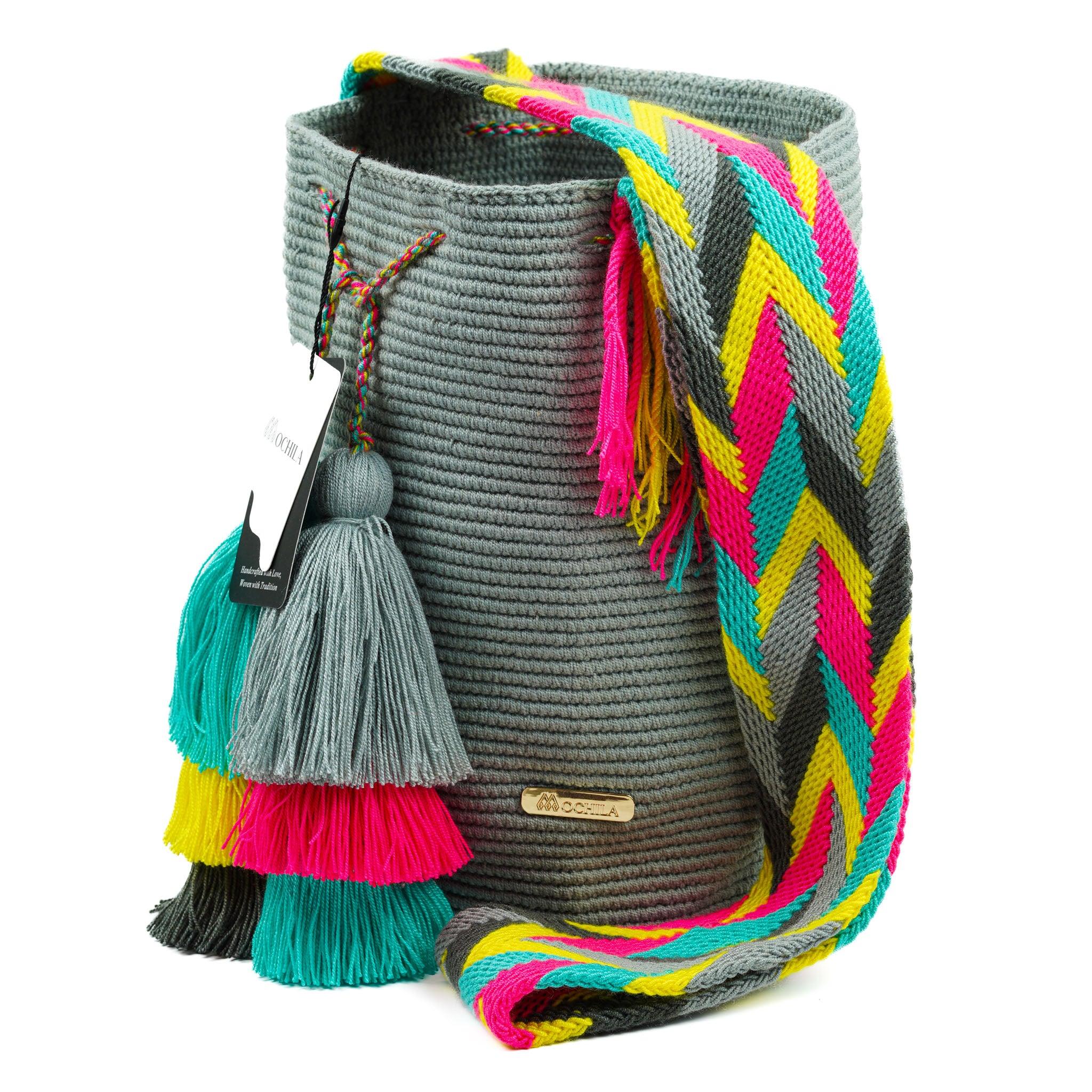 Large Crossbody Bag Light Grey - Mochila