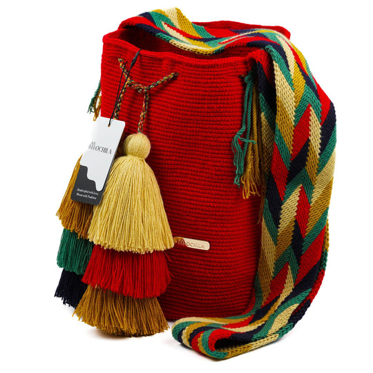 Colorful Wayuu bag patterns