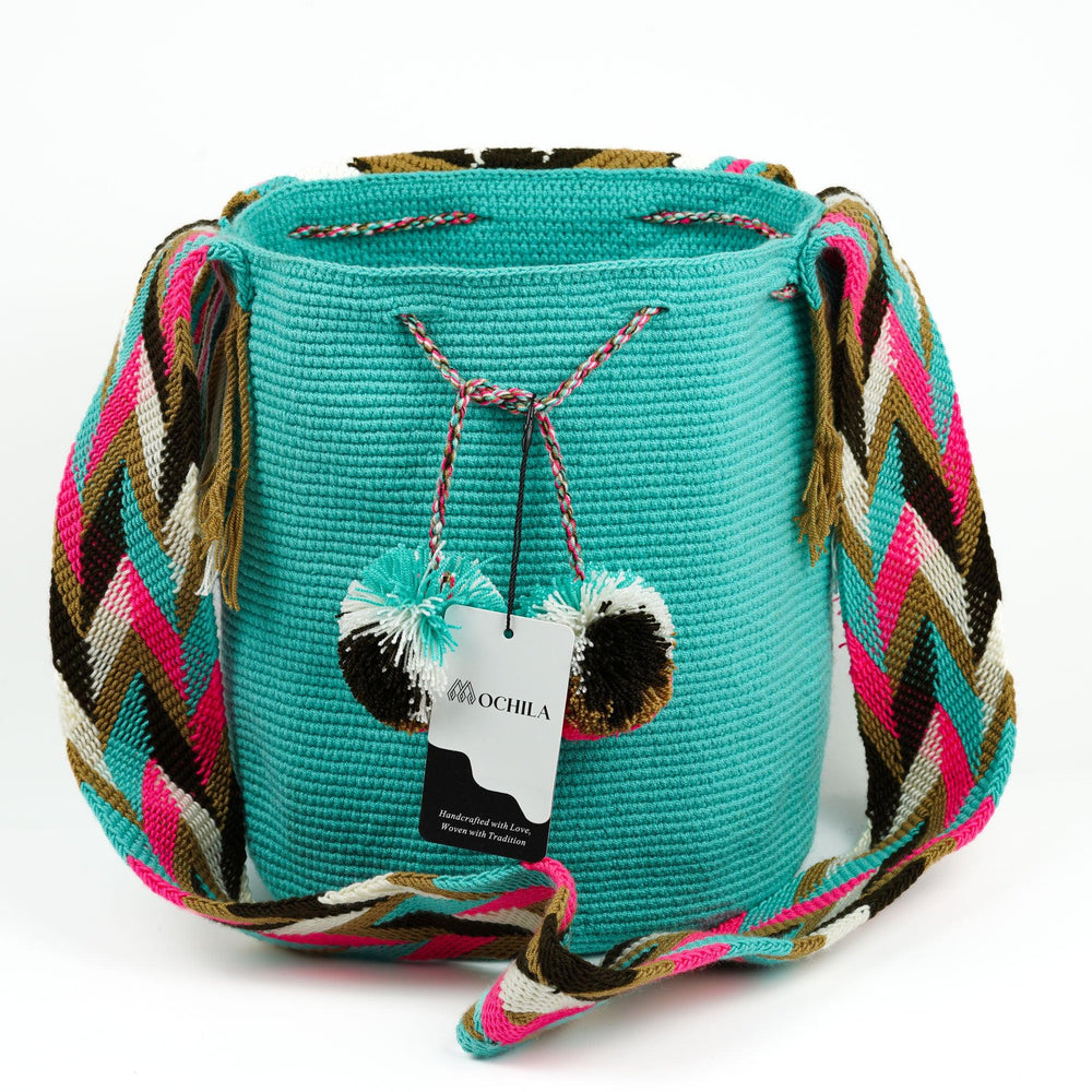 Large Crossbody Bag Baby Blue - Mochila