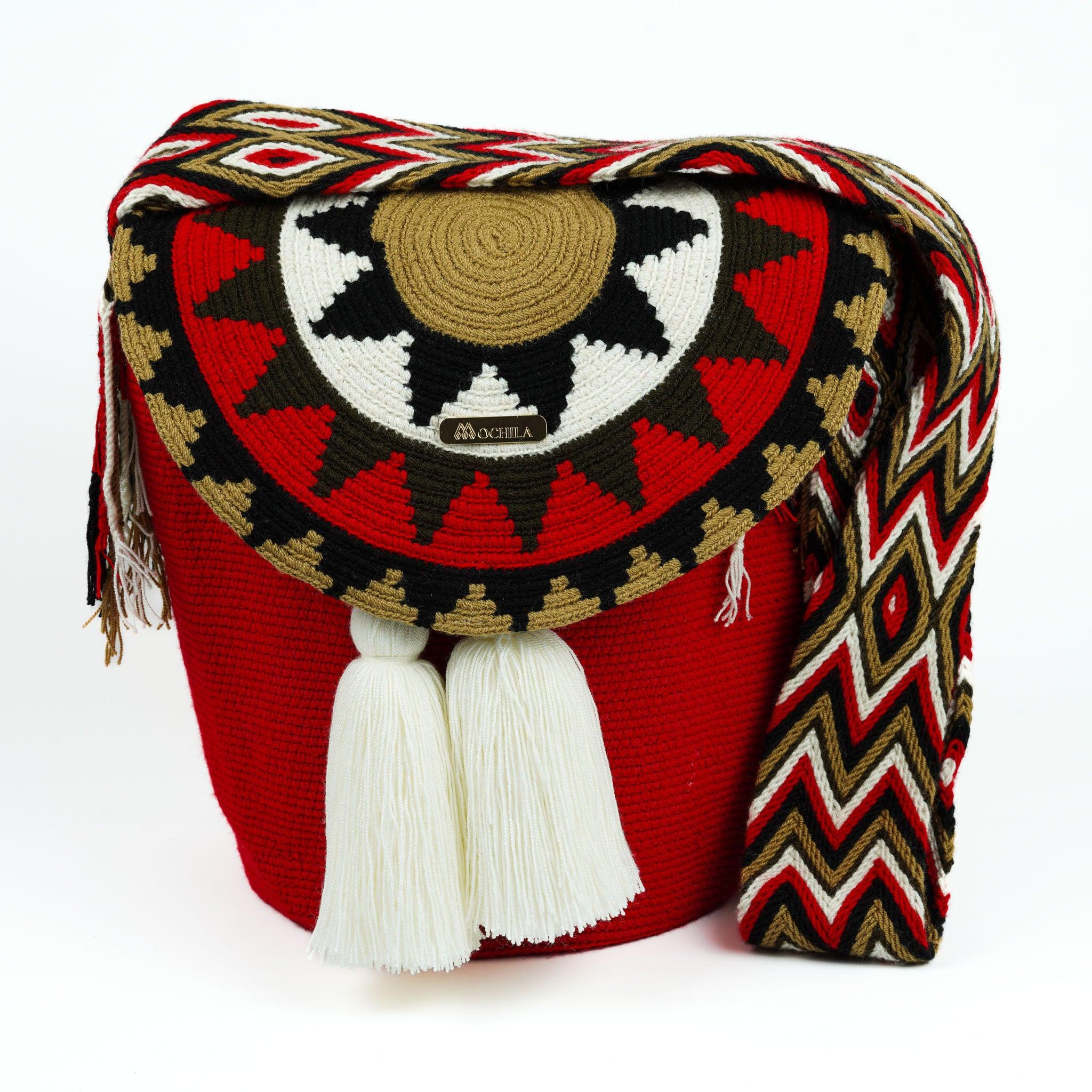 Large Crossbody Bag Deep Red - Mochila