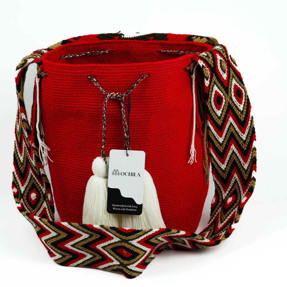 Large Crossbody Bag Deep Red - Mochila