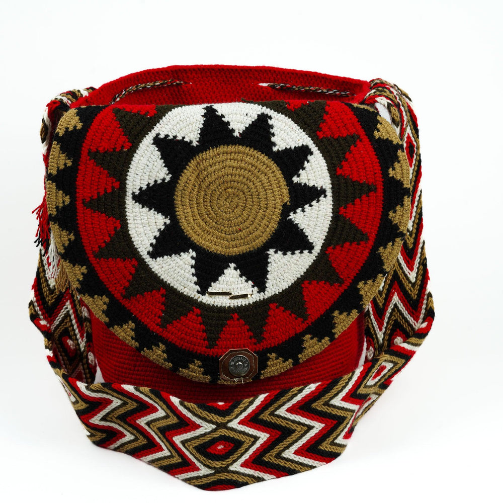Large Crossbody Bag Deep Red - Mochila