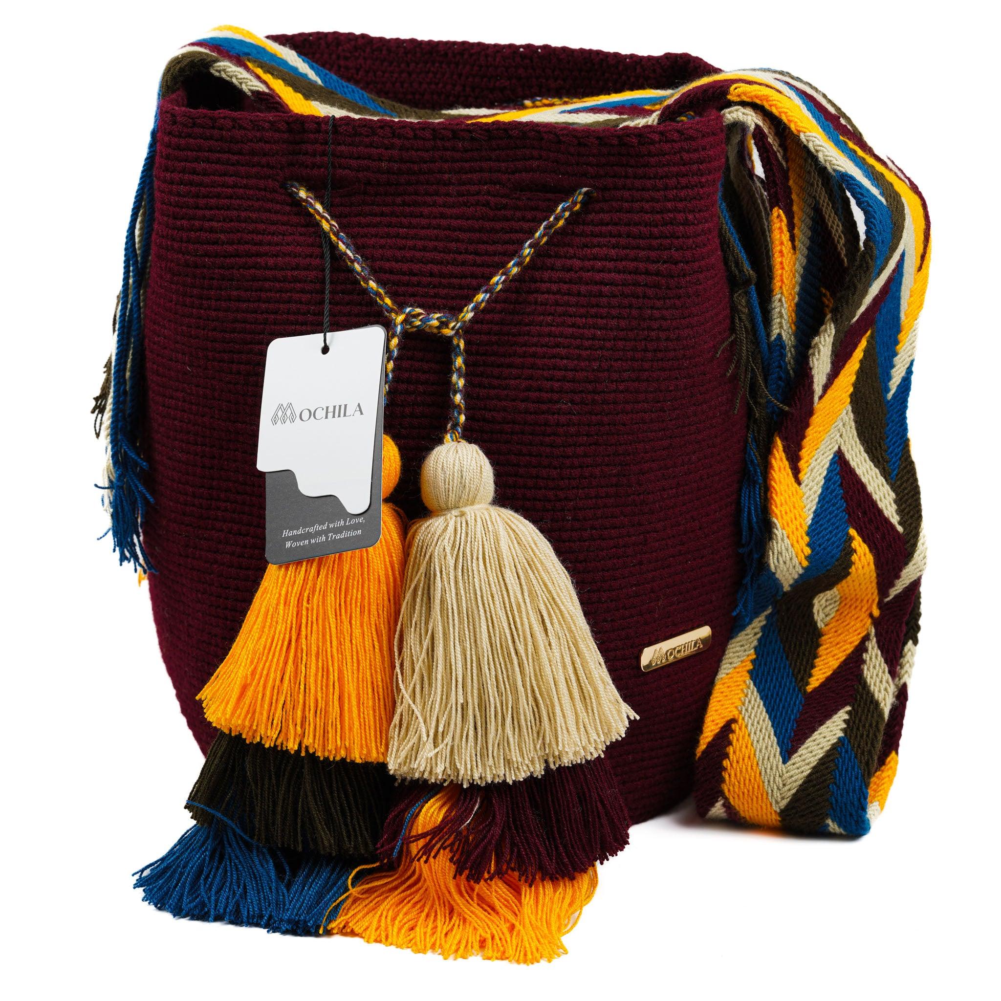 Large Crossbody Bag Deep Red - Mochila