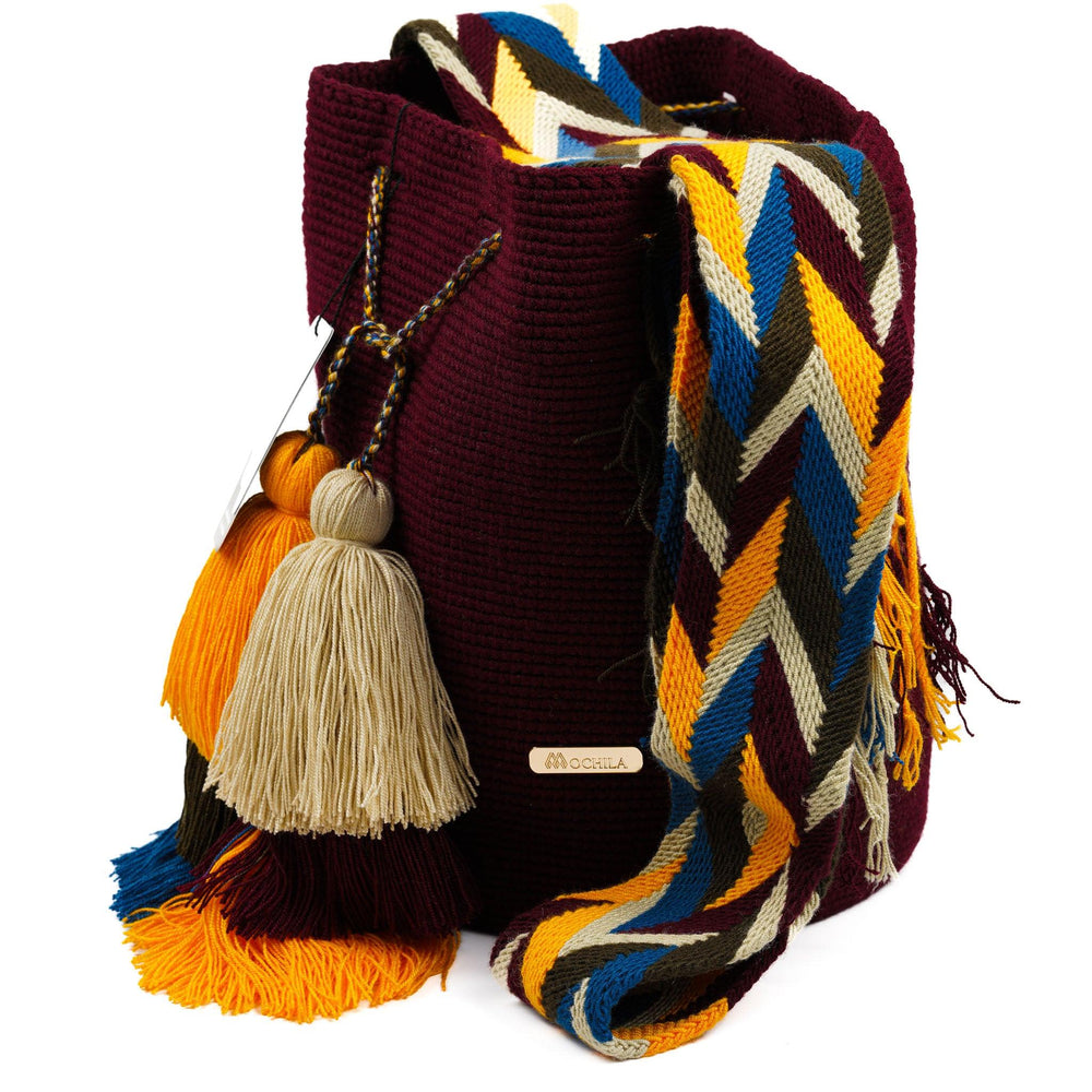 Large Crossbody Bag Deep Red - Mochila