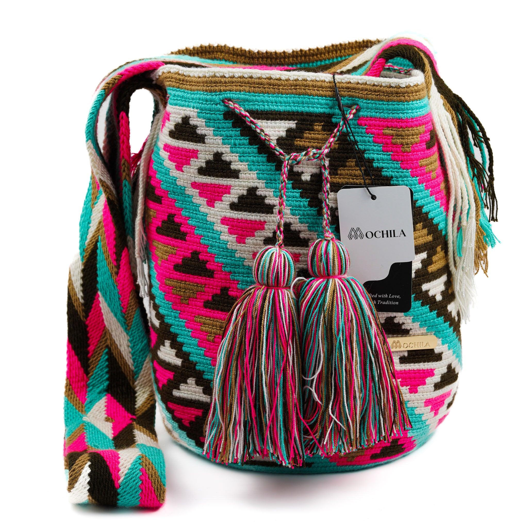 Large Crossbody Bag Crimson Elegance - Mochila