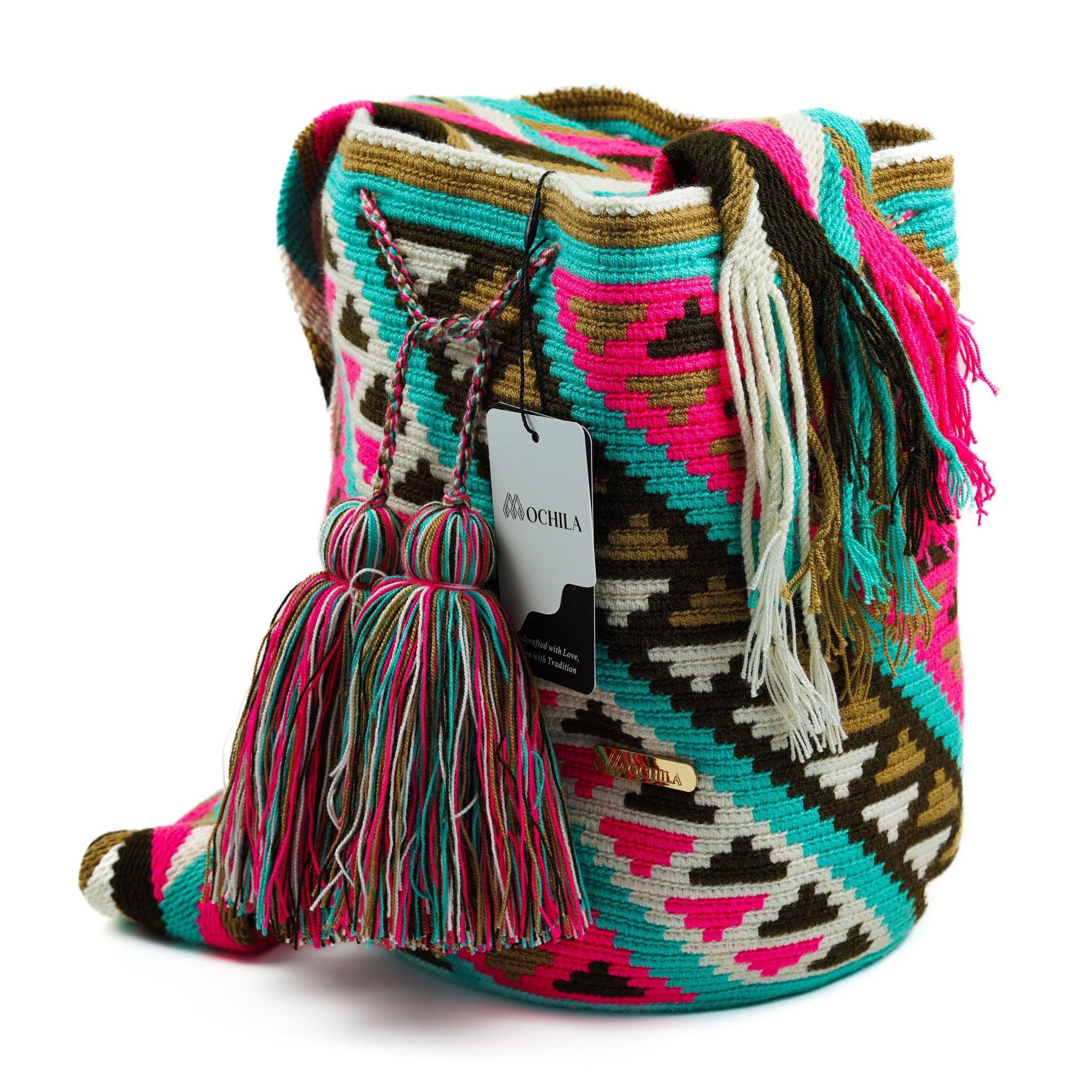 Large Crossbody Bag Crimson Elegance - Mochila