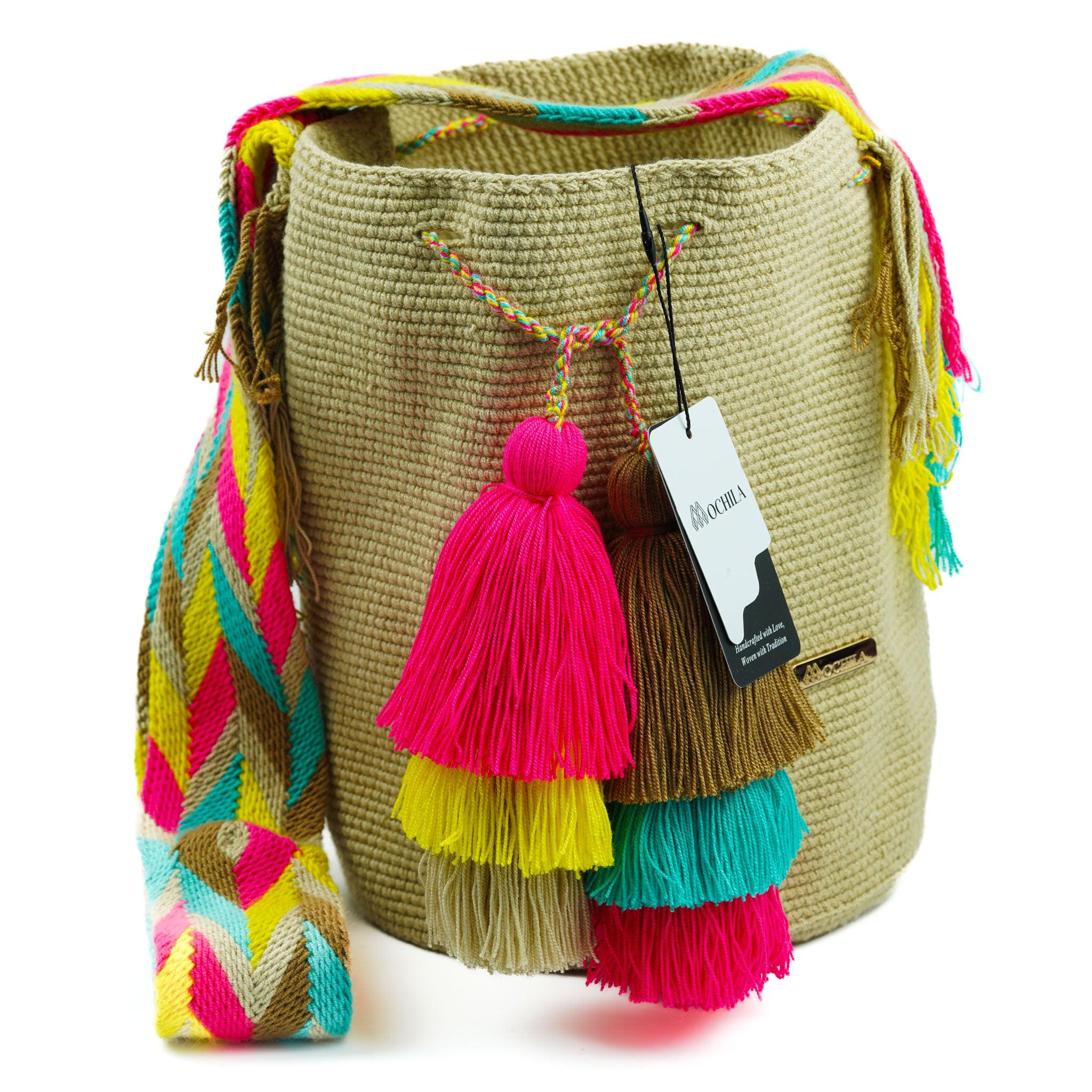 Large Crossbody Bag Beige - Mochila