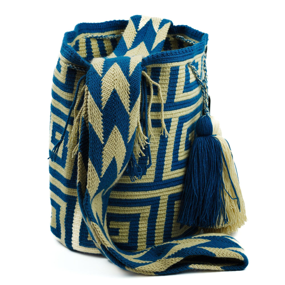 Large Crossbody Bag Blue Snail - Mochila