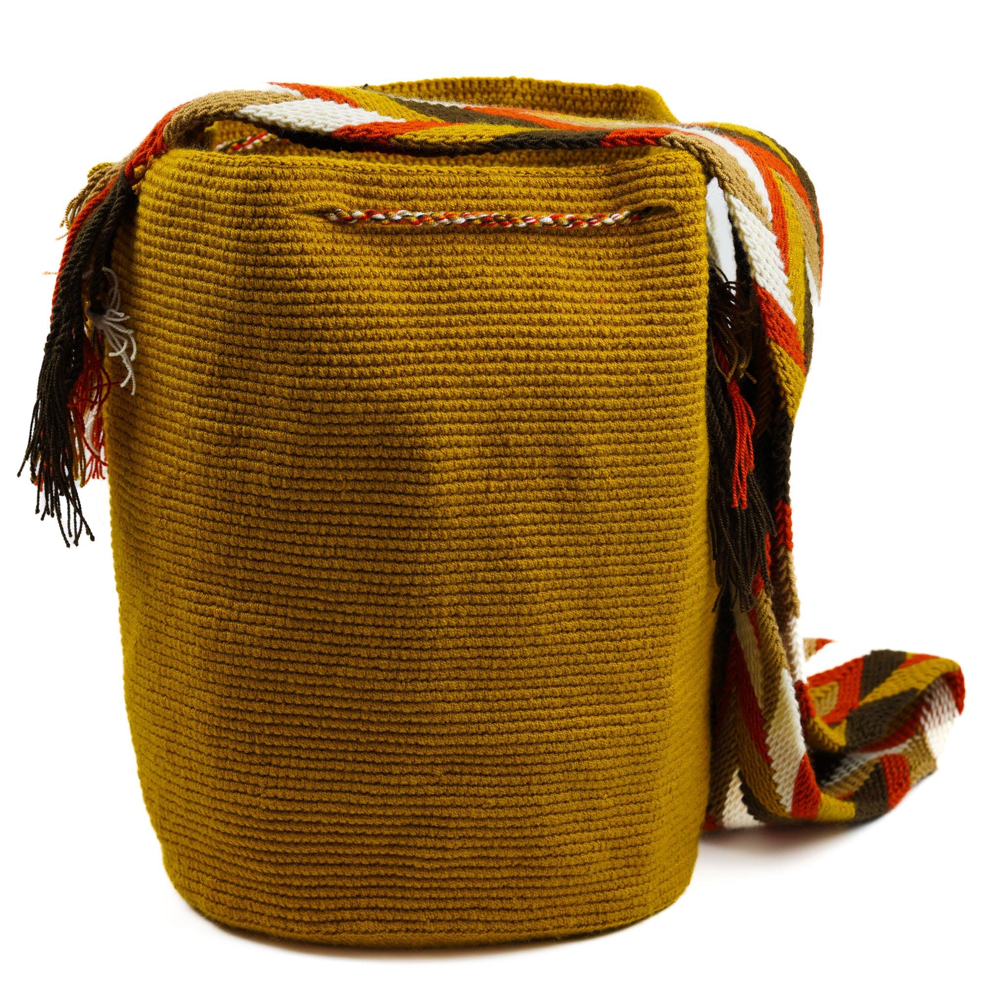 Large Crossbody Bag Mustard & Red - Mochila