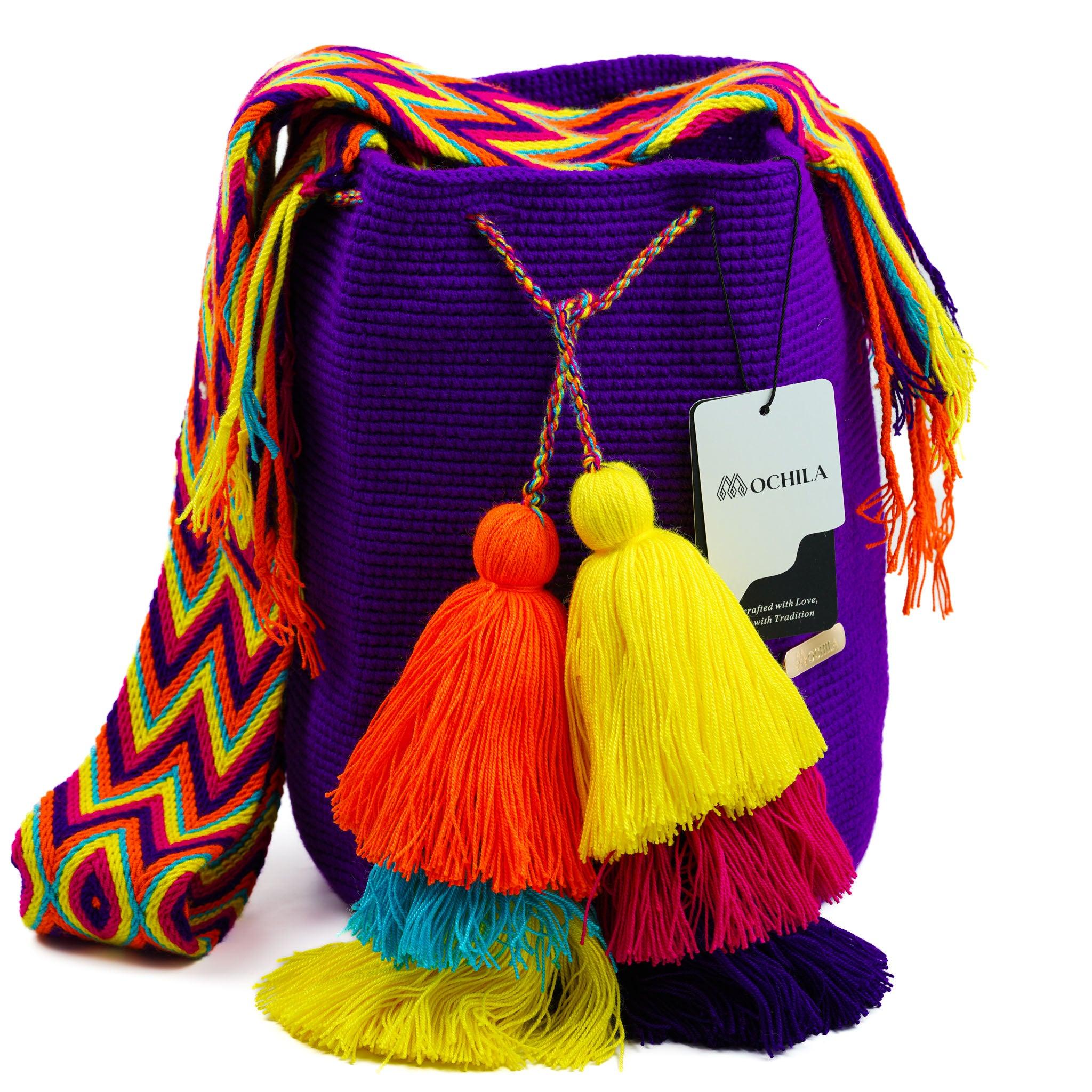 Large Crossbody Bag Dark Purple Vibes - Mochila