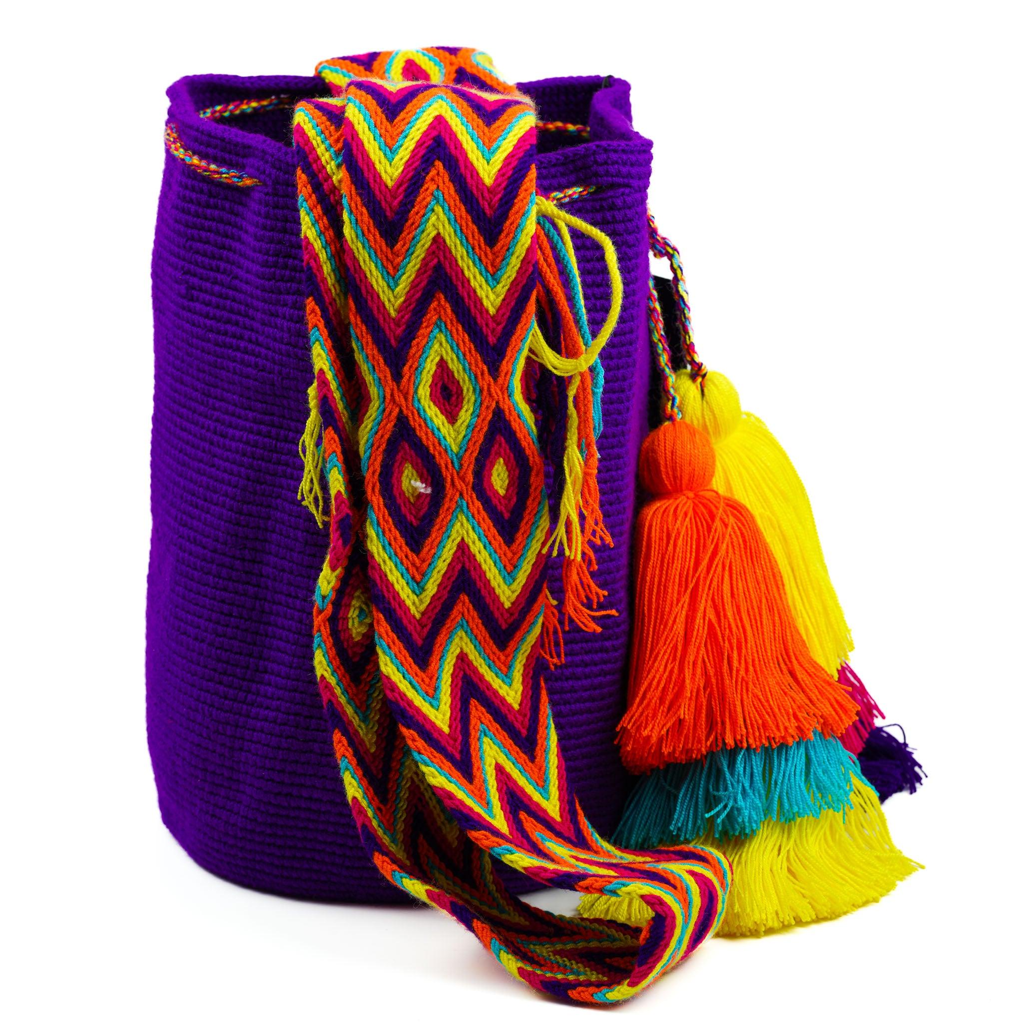 Large Crossbody Bag Dark Purple Vibes - Mochila