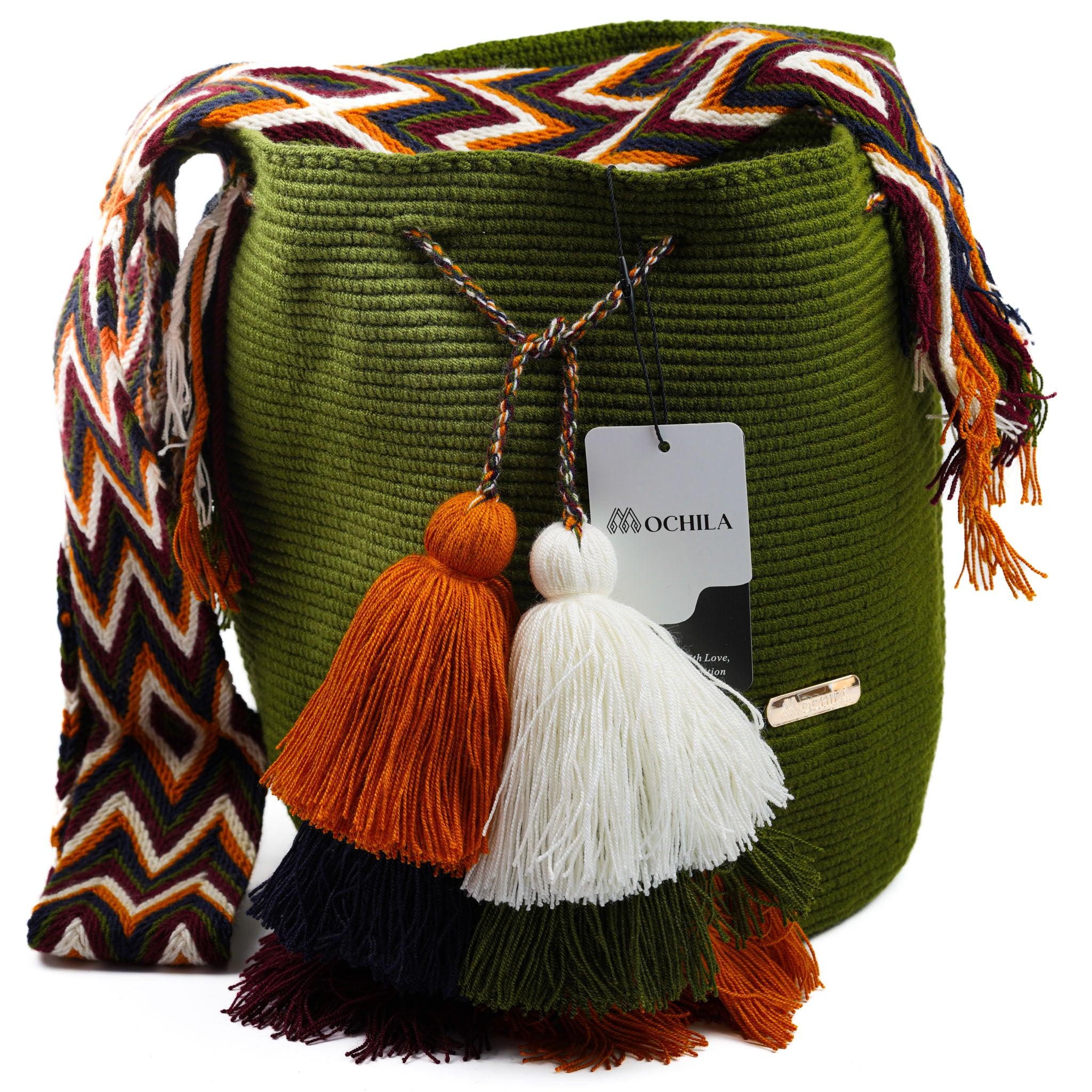 Large Crossbody Bag Dry Green - Mochila
