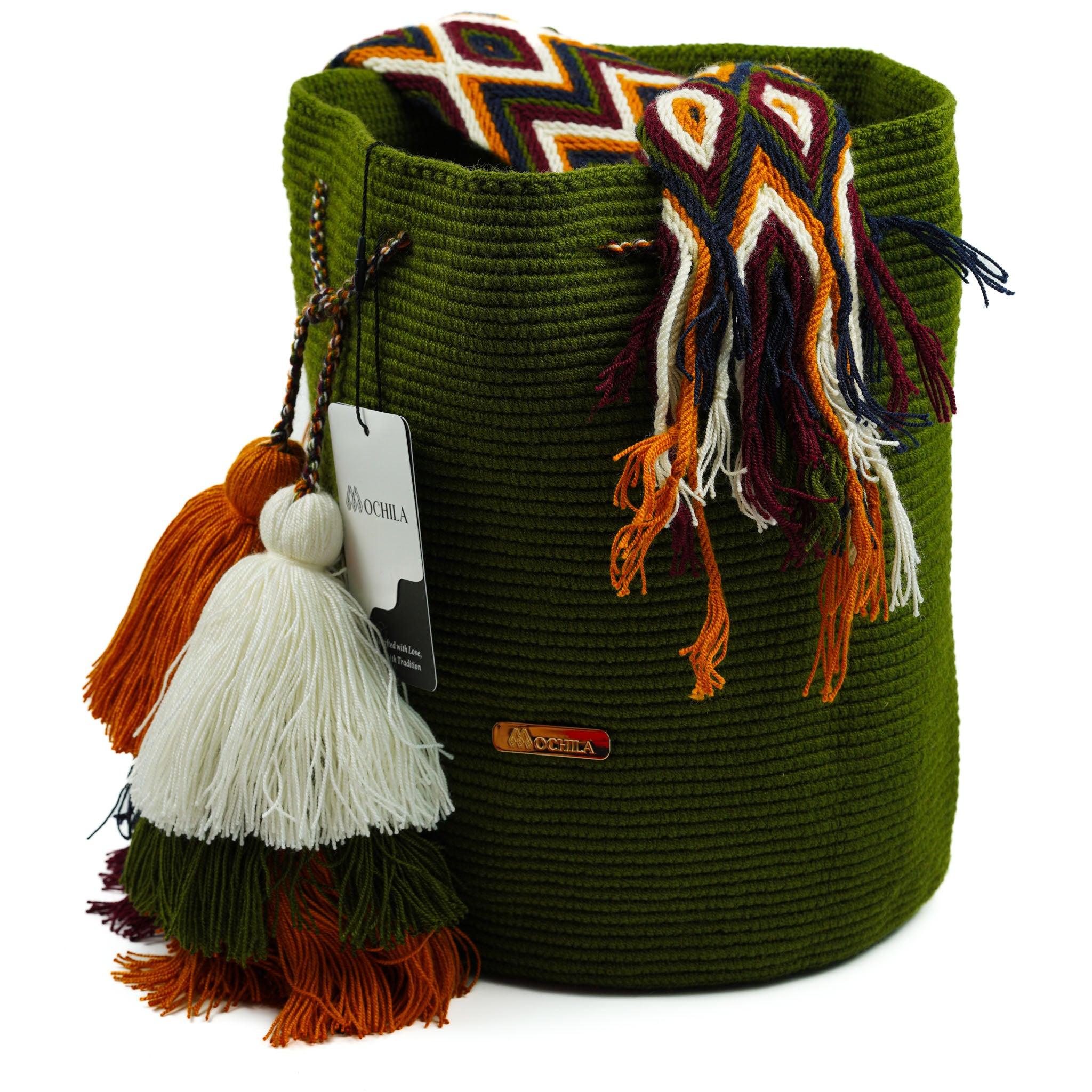 Large Crossbody Bag Dry Green - Mochila