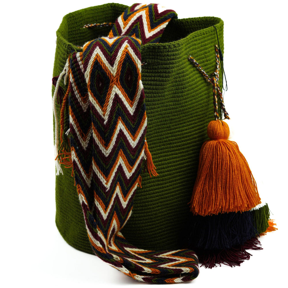 Large Crossbody Bag Dry Green - Mochila