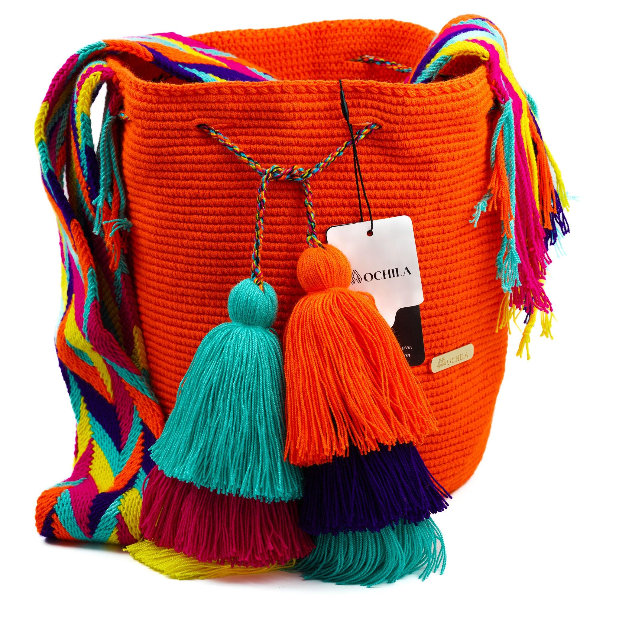 Large Crossbody Bag Bright Orange - Mochila