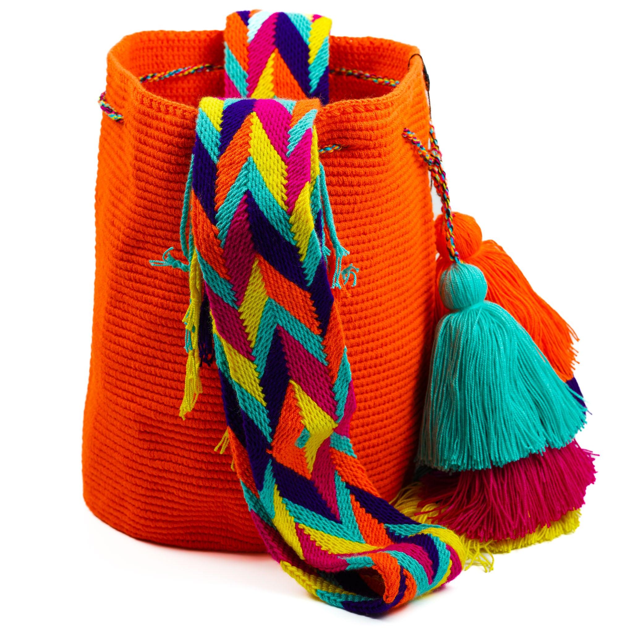 Large Crossbody Bag Bright Orange - Mochila