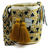 Large Crossbody Bag Black & Mustard