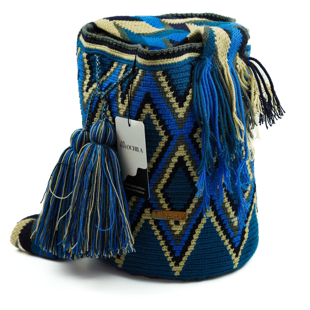 Large Crossbody Bag Blue - Mochila