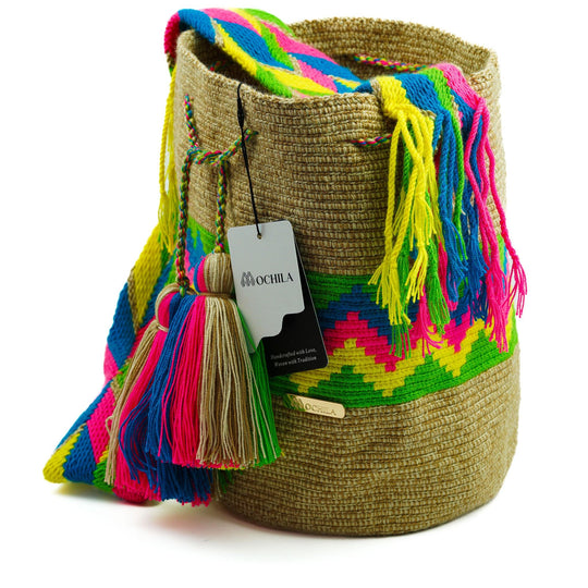 Colorful Wayuu bag patterns