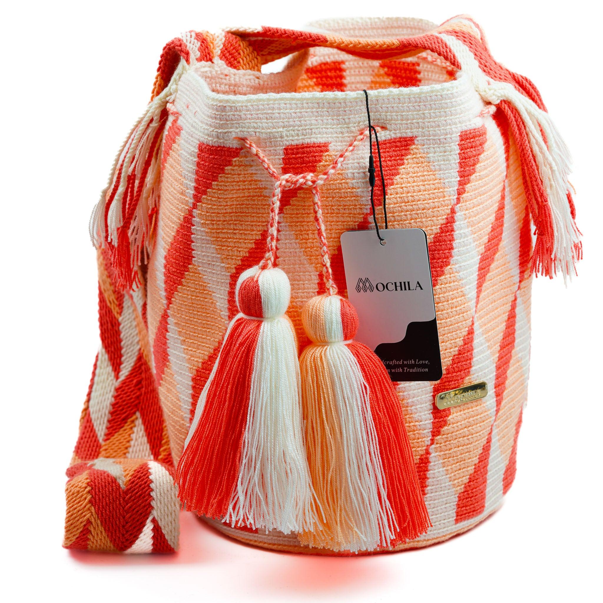 Large Crossbody Bag Salmon Scales - Mochila