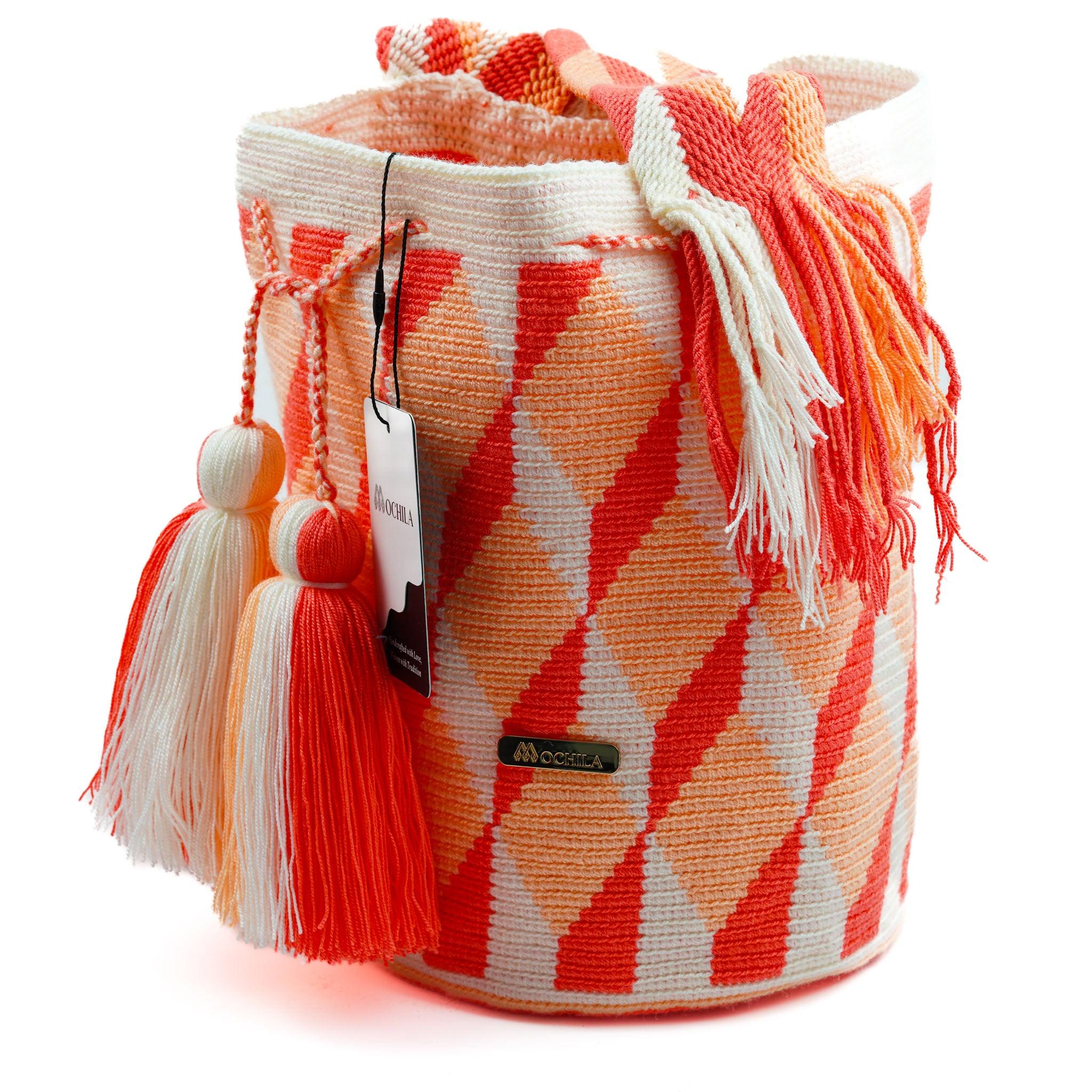 Large Crossbody Bag Salmon Scales - Mochila