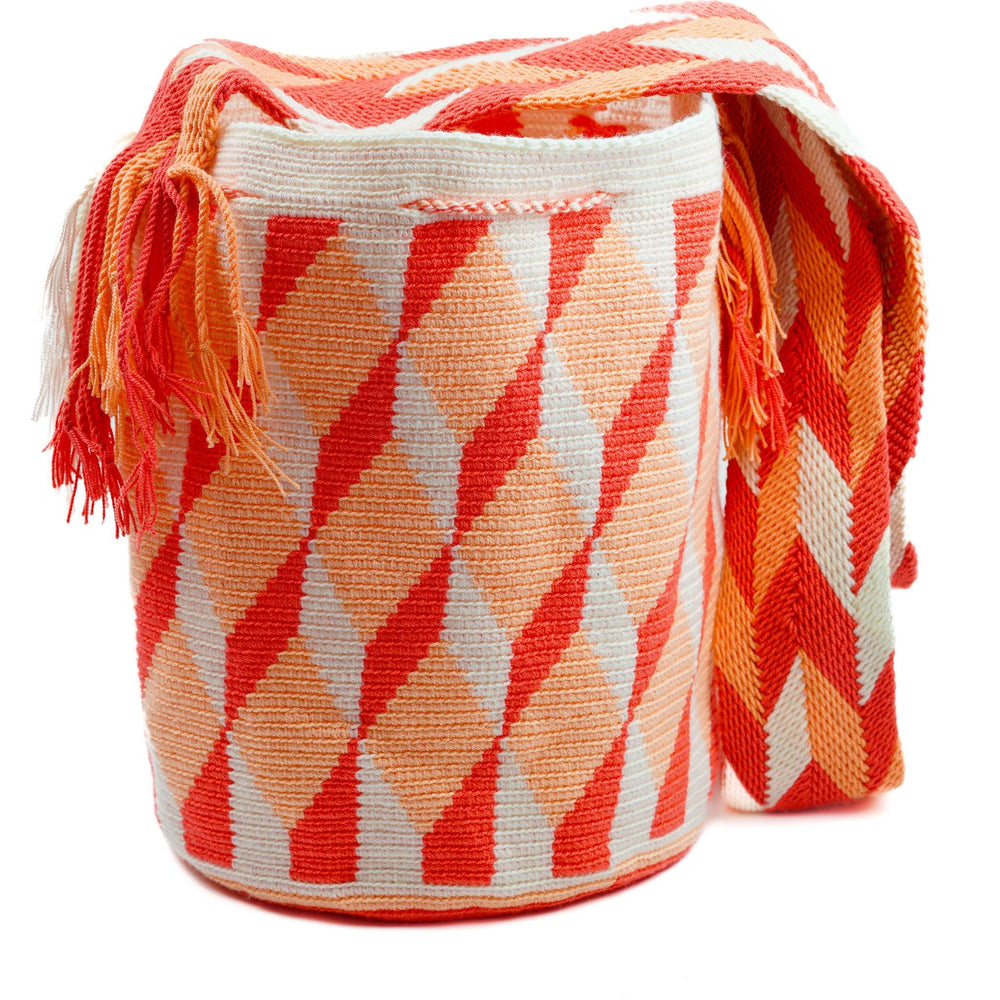 Large Crossbody Bag Salmon Scales - Mochila