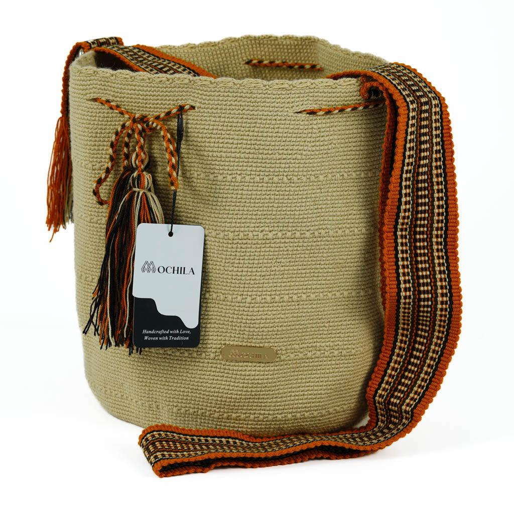 Large Crossbody Bag Strap Adjustable Beige