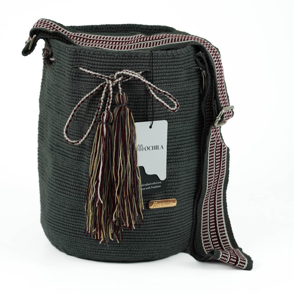 Large Crossbody Bag Strap Adjustable Deep Grey