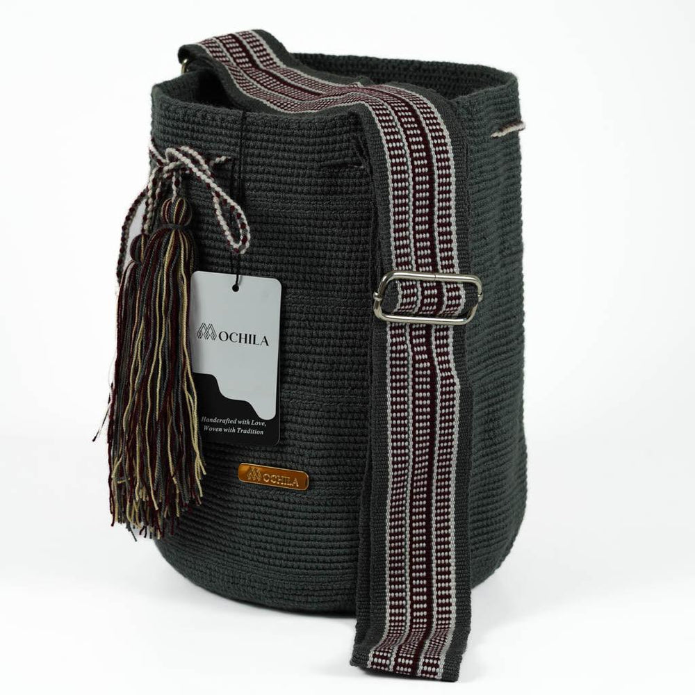 Large Crossbody Bag Strap Adjustable Deep Grey