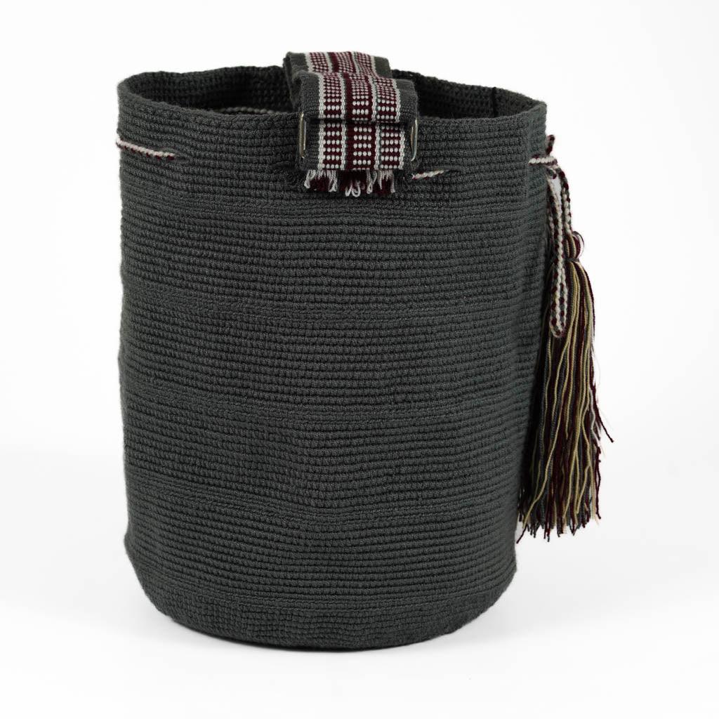 Large Crossbody Bag Strap Adjustable Deep Grey