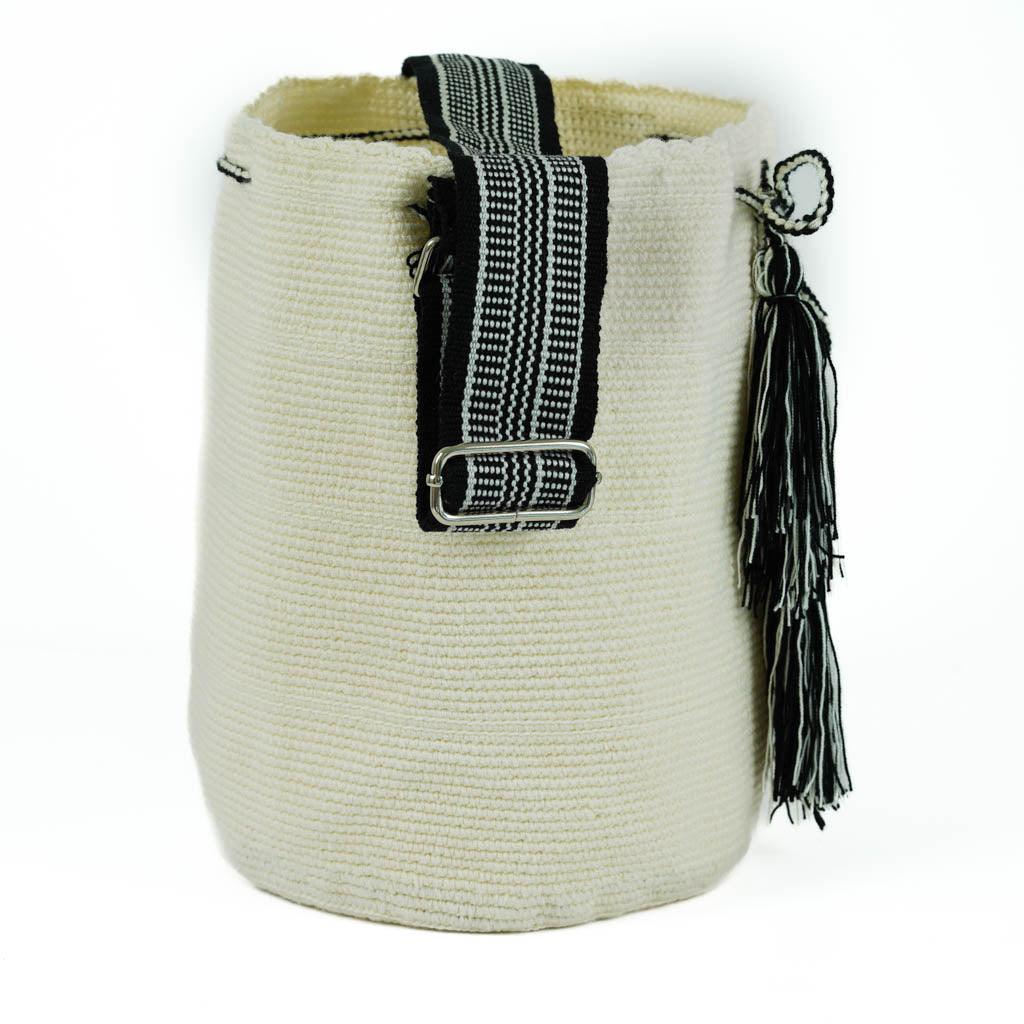 Verstellbarer Riemen für große Umhängetasche in Hellcreme