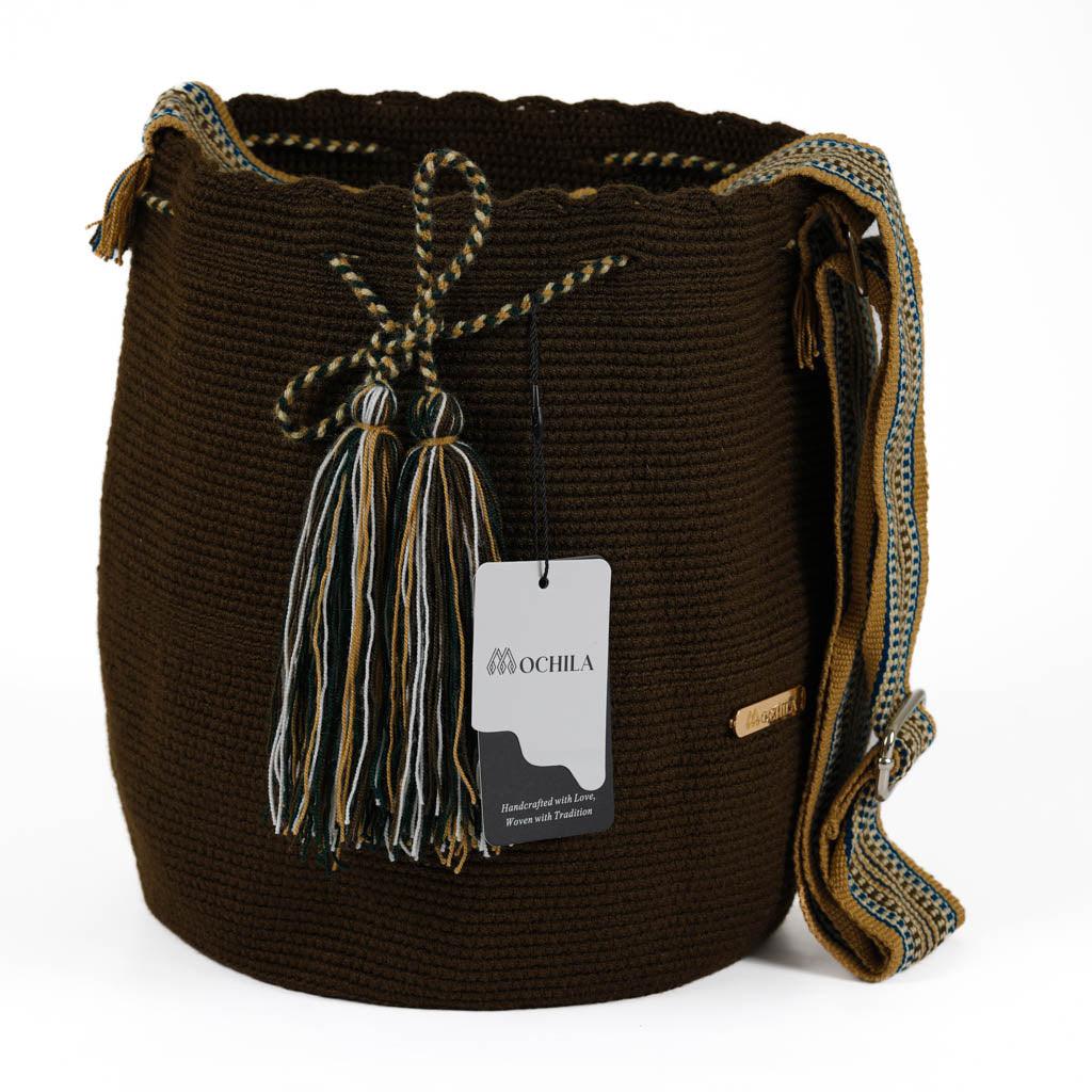 Large Crossbody Bag Strap Adjustable Brown