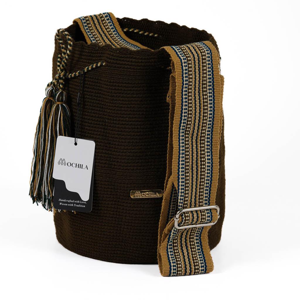 Large Crossbody Bag Strap Adjustable Brown