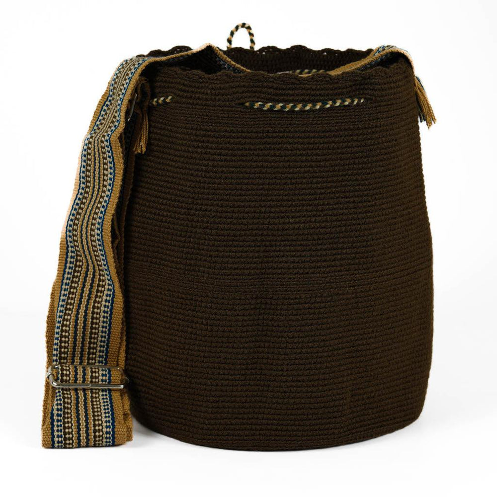 Large Crossbody Bag Strap Adjustable Brown